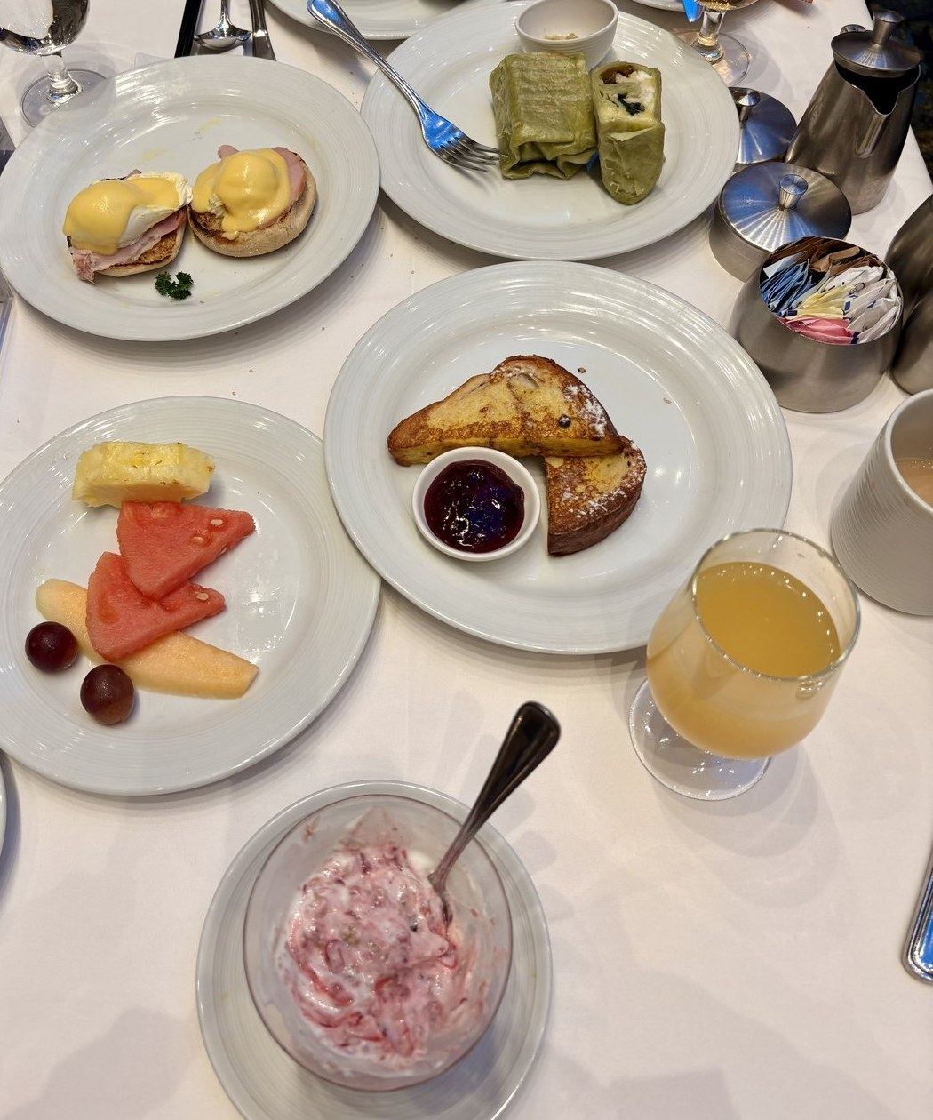 Final morning breakfast on Royal Caribbean Spectrum of the Seas