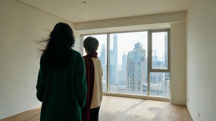 Viewing an empty Shanghai apartment before buying as a foreign national