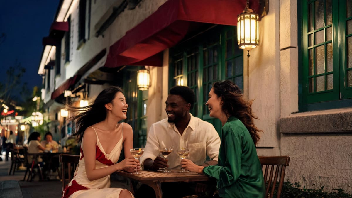The honest shape of a Shanghai night