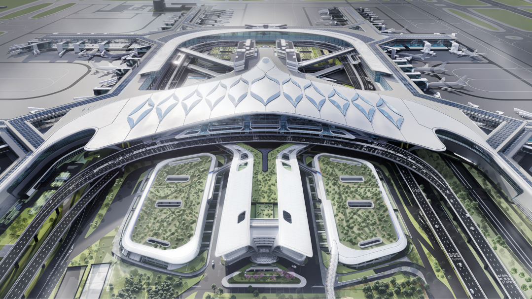 Pudong Airport T3 terminal rendering