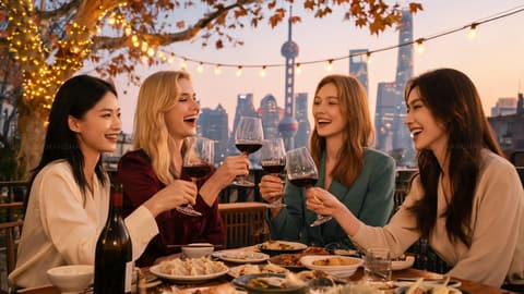 Shanghai Terrace Dining in Autumn: Three Dinners We Loved