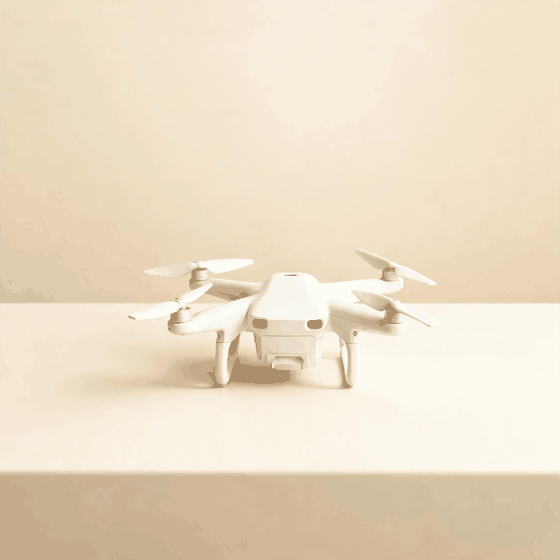 A toy drone getting an official registration stamp