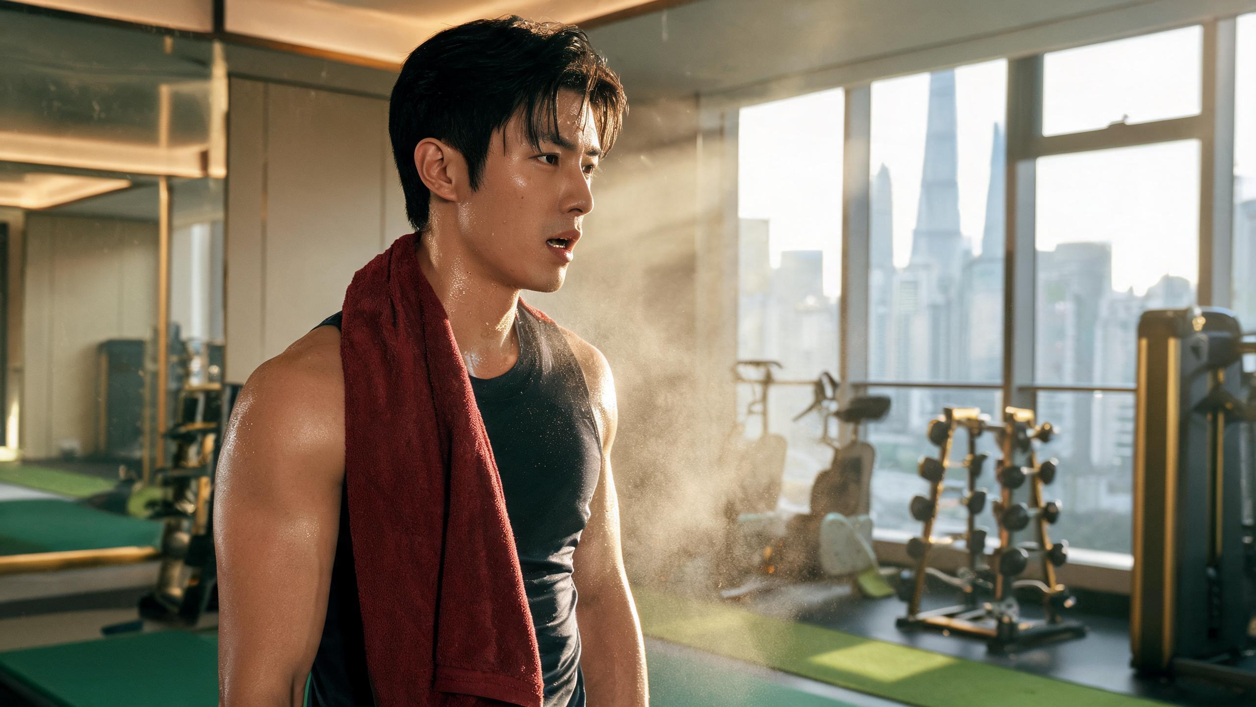 Working out at a premium Shanghai gym