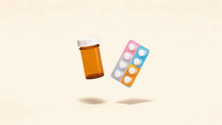 The just-in-case kit for visiting parents: labelled medication, a pharmacy cross and first-aid, and senior travel-medical insurance with the 120 ambulance number saved