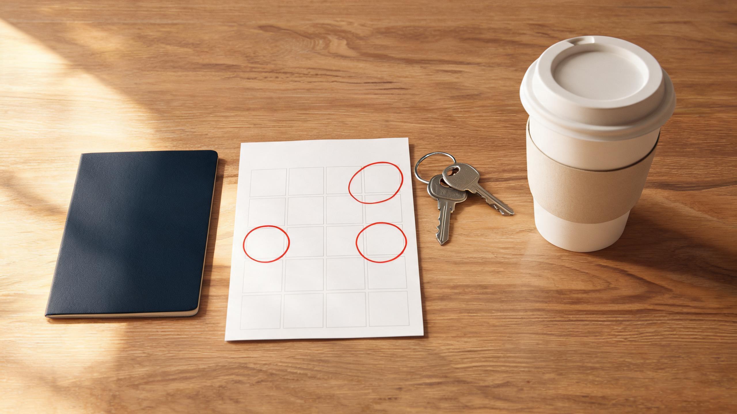 A calendar and passport on a table, marking the gap between two Shanghai jobs